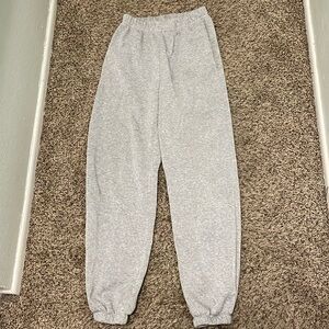 Cuffed Grey Sweatpants